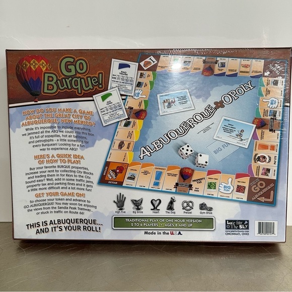 Late For The Sky Albuquerque Opoly Board Game SEALED NEW IN BOX Monopoly - Picture 3 of 3